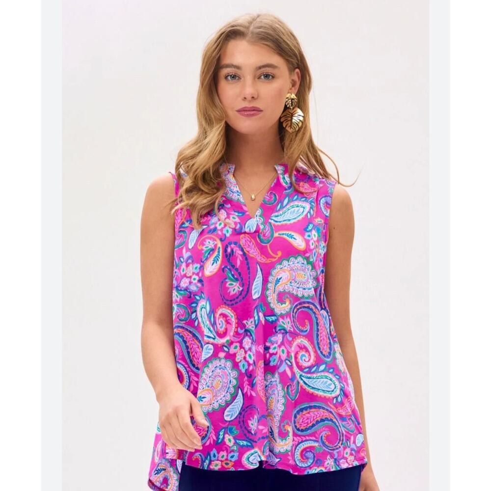 Dear Scarlett Vibe Check Lizzy Tank In Pink